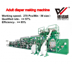Adult diaper machine